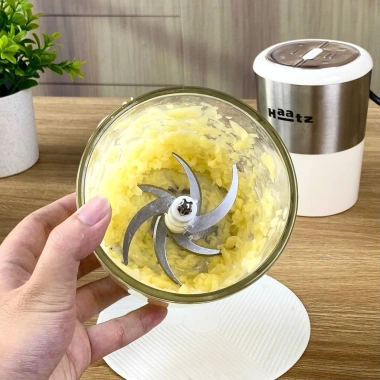 Máy xay thịt Haatz CIM382 500W, 2 cối 2.5L & 0.75L, đánh ruốc đa năng bền bỉ, giá 620.000 VND 9