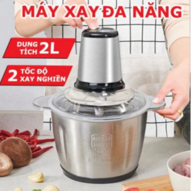 Máy Xay Thịt Inox 304 250W, Chống Gỉ, Dung Tích 2L - Giá Ưu Đãi 158k