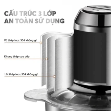 Máy Xay Thịt Inox 304 250W, Chống Gỉ, Dung Tích 2L - Giá Ưu Đãi 158k