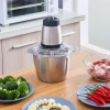 Máy Xay Thịt INOX 304 2L 250W 4 Lưỡi Dao Xay Thịt Cá Rau Củ Sinh Tố 60.000VND 2