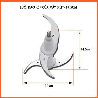 Máy xay thịt INOX 304 2L 300W - 4 lưỡi dao, xay cá, rau, sinh tố, chỉ 129k