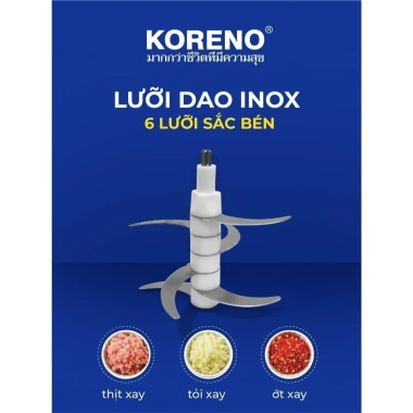 Máy xay thịt inox 304 3L 400W, dụng cụ tách vỏ, đánh trứng, tự ngắt quá tải, BH 12 tháng, 555.000₫