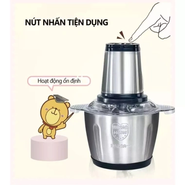 Máy xay thịt inox 304 dung tích 2L đa năng - Bảo hành 1 năm, giá chỉ 299.000₫