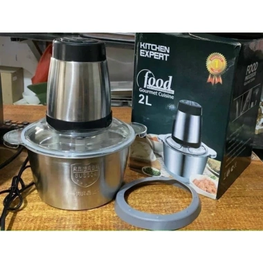 Máy xay thịt inox 304 FOOD dung tích 2L Loại 1 - bền, an toàn, giá ưu đãi 119k