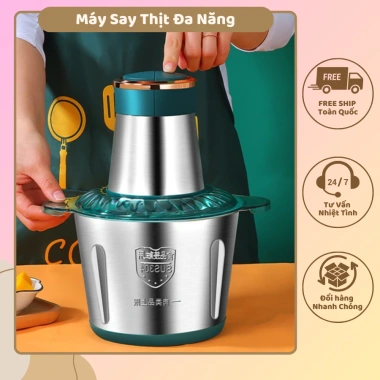 Máy Xay Thịt Inox Đa Năng 4 Lưỡi HDA - Food Processor Giá 200.000 VND
