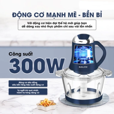Máy Xay Thịt Kalite KM355 300W - 2 Cối Thủy Tinh Đa Năng, Chính Hãng, Giá 679.000₫ 5