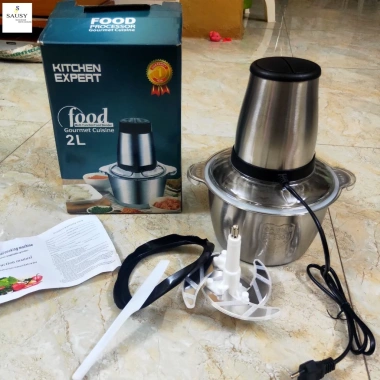 Máy xay thịt Kitchen Expert 2L inox 304 lưỡi dao 4 cánh, giảm còn 155.000₫