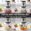 Máy xay thịt Mishio MK135 1.8L cối thủy tinh, motor 300W đồng nguyên chất, giá 449.000₫ 2