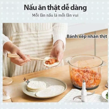 Máy Xay Thịt Mishio MK388 2L Cối Thủy Tinh - Xay Nhuyễn Đa Dụng, Giá Ưu Đãi 299k 7