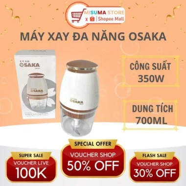 Máy Xay Thịt Misuma Chigo 300W đa năng 4 lưỡi dao, dung tích 2.2L, giá giảm 165.000đ