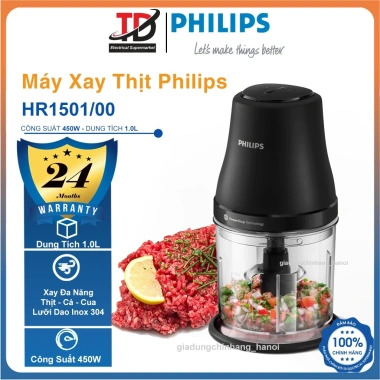 Máy xay thịt Philips HR1.393 450W - Bảo hành 24 tháng, chỉ 649.000₫