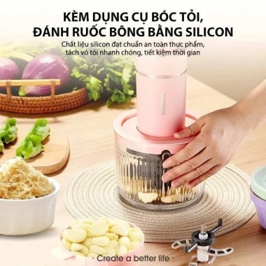 Máy xay thịt Samono SW-C300 2L 300W cối thủy tinh 4 lưỡi dao thép không gỉ - Giá 389.000 BH 1 đổi 1