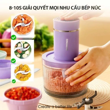 Máy xay thịt Samono SW-C300 2L 300W cối thủy tinh 4 lưỡi dao thép không gỉ - Giá 389.000 BH 1 đổi 1 8 Máy xay thịt Samono SW-C300 2L 300W cối thủy tinh 4 lưỡi dao thép không gỉ - Giá 389.000 BH 1 đổi 1 8