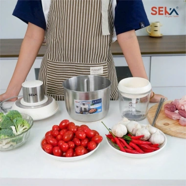 Máy xay thịt SEKA 500W - xay tỏi ớt, rau củ, cối thủy tinh, bảo hành 12 tháng - 380.000₫