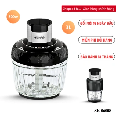Máy xay thịt SOKANY 2in1 800W đa năng - Xay nhanh mọi thực phẩm, chỉ 581.000đ