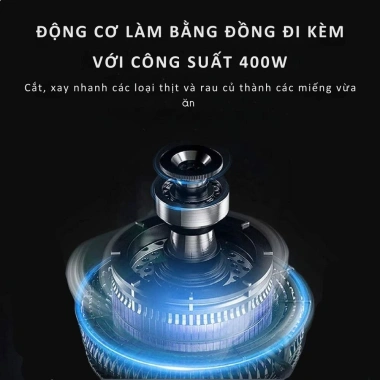 Máy xay thịt SOKANY 2L INOX 4 lưỡi dao, xay nhuyễn thực phẩm, giá 387.000₫