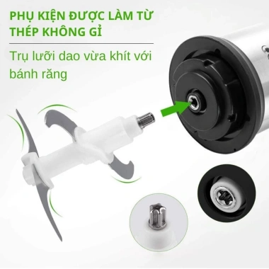 Máy xay thịt SOKANY 2L INOX 4 lưỡi dao, xay nhuyễn thực phẩm, giá 387.000₫ 3 Máy xay thịt SOKANY 2L INOX 4 lưỡi dao, xay nhuyễn thực phẩm, giá 387.000₫ 3
