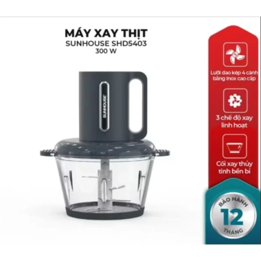 Máy xay thịt Sunhouse SHD5.405/SHD5.403 - Công suất mạnh, dao thép không gỉ, giá chỉ 405.000đ (giảm 20%) 2