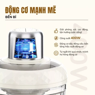 Máy Xay Thịt Unie UM366 2 Cối 400W - Chính Hãng, Giá chỉ 599.000, giảm 131.780 7