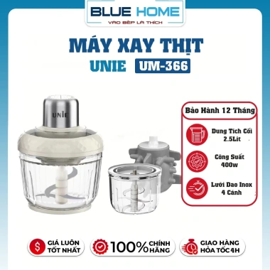 Máy xay thịt Unie UM366 400W 2 cối đa năng - hàng chính hãng, giảm giá 589k
