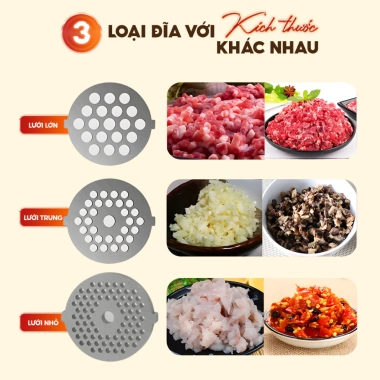 Máy Xay Thịt Venko VK-MG2.800 Công Nghiệp Tặng Bộ Nhồi Thịt + Khăn Lau Bếp Giá 945.000₫