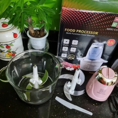 Máy xay thực phẩm đa năng 500W Misu Louis 4 lưỡi dao 3.5L giá 225k VND 4 Máy xay thực phẩm đa năng 500W Misu Louis 4 lưỡi dao 3.5L giá 225k VND 4