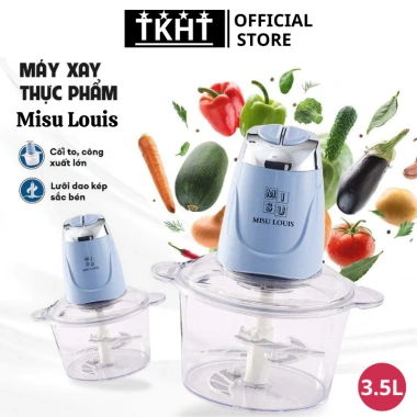 Máy Xay Thực Phẩm Đa Năng Misu Louis 500W, 4 Cánh, 3.5L - Giá chỉ 399k
