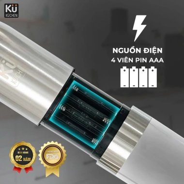 Máy xay tiêu muối tự động đa chế độ xay thô mịn, bảo hành 2 năm KU KYMQ-63B 472.500₫ 7