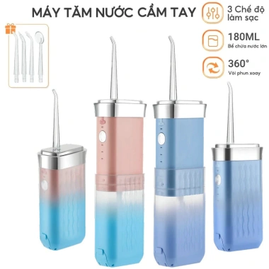 Máy xịt răng điện cầm tay mini, làm sạch miệng mạnh, sạc USB - Giá 162.000 VND 4 Máy xịt răng điện cầm tay mini, làm sạch miệng mạnh, sạc USB - Giá 162.000 VND 4