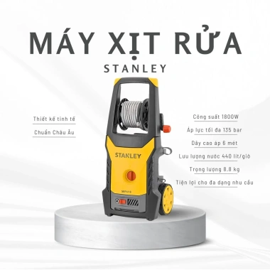 Máy Xịt Rửa Cao Áp SXPW18E 1.800W 135Bar IPX5 - Vệ sinh xe, sân vườn, ban công - Chính hãng Mỹ giá ưu đãi 5,283,000₫ 3 Máy Xịt Rửa Cao Áp SXPW18E 1.800W 135Bar IPX5 - Vệ sinh xe, sân vườn, ban công - Chính hãng Mỹ giá ưu đãi 5,283,000₫ 3
