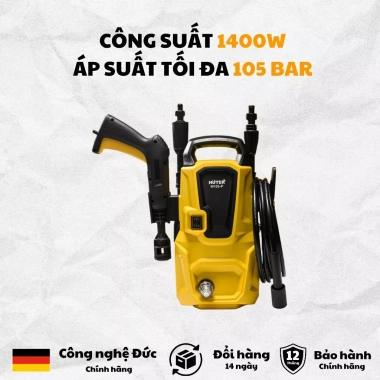 Máy Xịt Rửa HUTER 1.350W 360L/h 70-100Bar – Rửa Xe, Sân Vườn, Tường Nhà, BH 12 Tháng 10