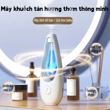 Máy Xịt Thơm Phòng Tự Động 6 Mùi Hương - Pin Sạc Dung Lượng Lớn, Nước Hoa Thơm Phòng, Giá 29.700 VND