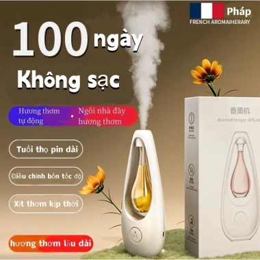 Máy Xịt Thơm Phòng Tự Động 6 Mùi Hương - Pin Sạc Dung Lượng Lớn, Nước Hoa Thơm Phòng, Giá 29.700 VND