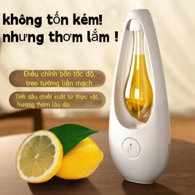 Máy Xịt Thơm Phòng Tự Động 6 Mùi Hương - Pin Sạc Dung Lượng Lớn, Nước Hoa Thơm Phòng, Giá 29.700 VND