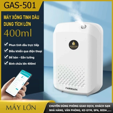 Máy Xông Tinh Dầu 400ml GAS-501F - Phòng 100m2, hiệu suất cao, giảm 22% 2