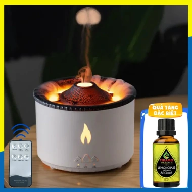 Máy Xông Tinh Dầu Hiệu Ứng Núi Lửa Phun Trào Remote Đèn Ngủ Tùy Chọn Tinh Dầu 363.099đ