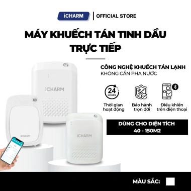 Máy xông tinh dầu iCHARM – Phun thơm phòng ngủ, spa, khách sạn, khử mùi hôi, chỉ 1.979.000đ