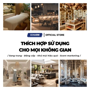 Máy xông tinh dầu iCHARM – Phun thơm phòng ngủ, spa, khách sạn, khử mùi hôi, chỉ 1.979.000đ 7