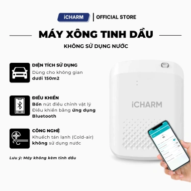 Máy xông tinh dầu iCHARM – Phun thơm phòng ngủ, spa, khách sạn, khử mùi hôi, chỉ 1.979.000đ 10