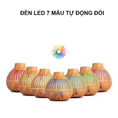 Máy xông tinh dầu Nga My 550ml Đèn lồng lưới Phun sương tạo ẩm, điều khiển, chỉ 289k 4