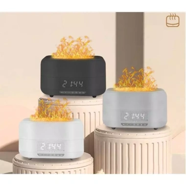 Máy Xông Tinh Dầu Ngọn Lửa, Loa Nhạc, Đồng Hồ, Khuếch Tán Tinh Dầu - Giá 319.000 giảm 16% 4