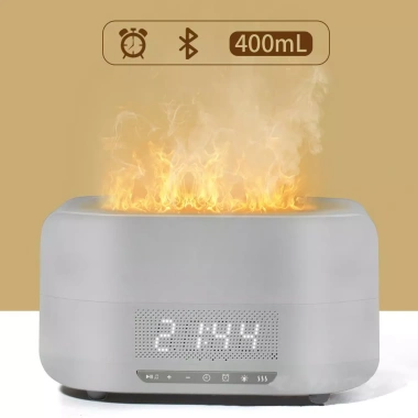 Máy Xông Tinh Dầu Ngọn Lửa, Loa Nhạc, Đồng Hồ, Khuếch Tán Tinh Dầu - Giá 319.000 giảm 16% 5