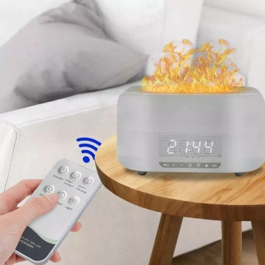 Máy Xông Tinh Dầu Ngọn Lửa, Loa Nhạc, Đồng Hồ, Khuếch Tán Tinh Dầu - Giá 319.000 giảm 16% 6