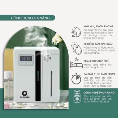 Máy xông tinh dầu QCOOKER AF05 công suất lớn 300m3 – Hỏa tốc, giá ưu đãi 700.000₫