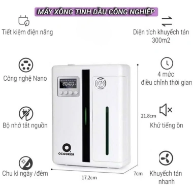 Máy Xông Tinh Dầu QCOOKER Cắm Điện Phun Sương Tĩnh Tiết Kiệm Dầu 789.999 VND