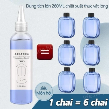 Máy xông tinh dầu tự động 260ml Chất lỏng bổ sung cho bình sịt thơm phòng chai lớn giá ưu đãi 37.400đ