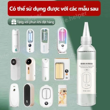 Máy xông tinh dầu tự động 260ml Chất lỏng bổ sung cho bình sịt thơm phòng chai lớn giá ưu đãi 37.400đ 3 Máy xông tinh dầu tự động 260ml Chất lỏng bổ sung cho bình sịt thơm phòng chai lớn giá ưu đãi 37.400đ 3