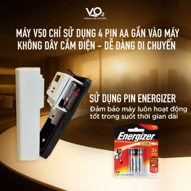 Máy Xông Tinh Dầu VO2 Aroma Diffuser V50 Tự Động Dùng Pin - Giảm Giá Đến 22%