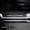 Mazda CX5 2.017-2.026 Dây ngưỡng cửa da sợi carbon và Bàn đạp chào mừng carbon ba chiều - 256.666 VND 3