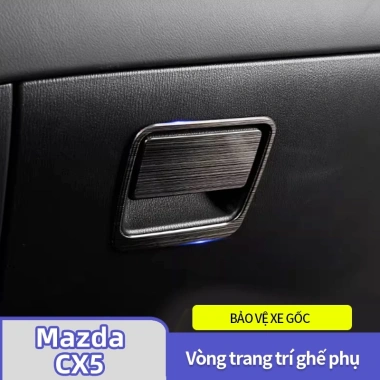Mazda CX5 2.017-2.026: Hộp bảo quản khung công tắc đen titan, thích hợp cho mọi xe